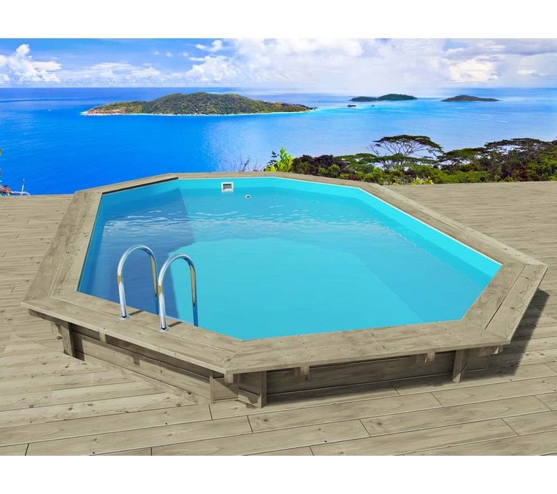 Piscine Bois " Palma 145  " 7.57 X 4.07 X 1.44 M