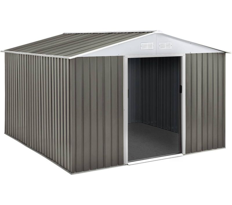 Abri Jardin Métal "dallas" - 8,84 M² - Taupe