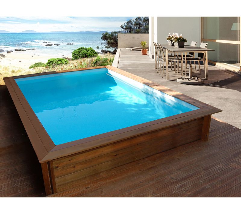 Piscine Bois Rectangle " Toledo "- 3.20 X 2.20 X 0.71 M