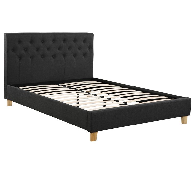 Lit "emmy" - 160 X 200 Cm - Gris Foncé