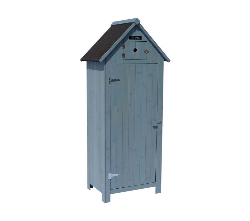 Armoire De Jardin "cabanon" - 77 X 54.5 X 179 Cm - Bleu Ciel