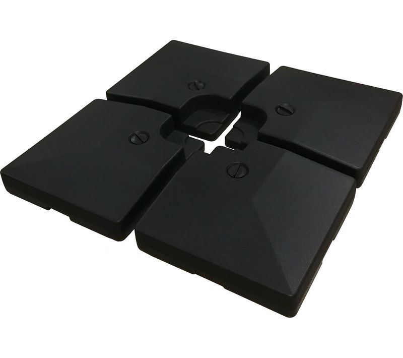 4 Dalles à Lester Pour Gros Parasol Déporté - 4 X 3 - 104 Kg