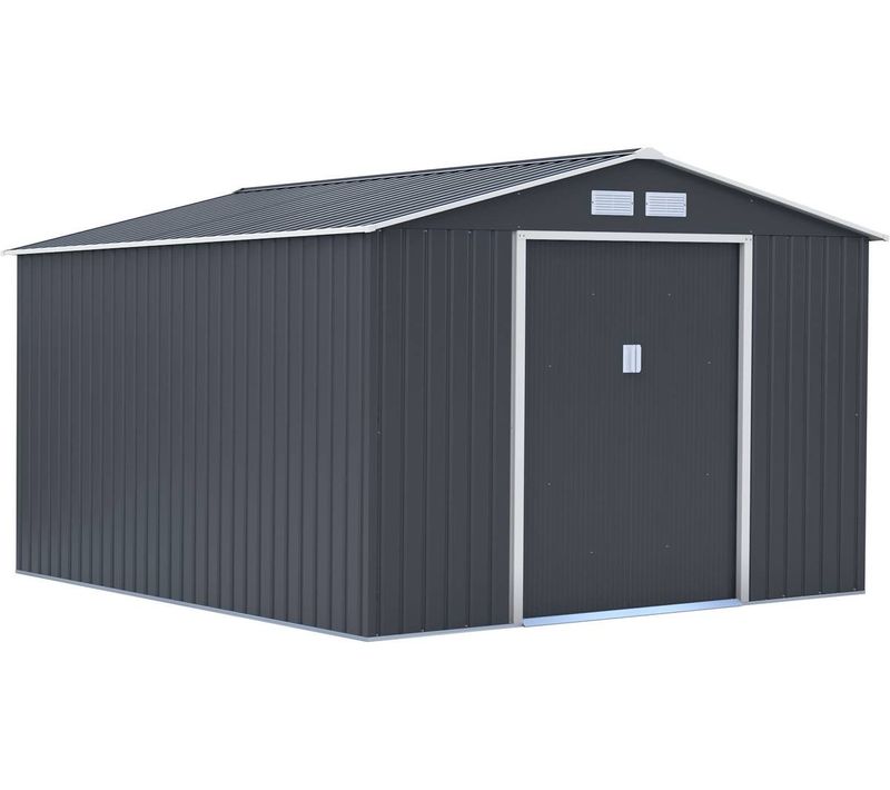 Abri De Jardin Métal "vegas" - 12.98 M² - Gris