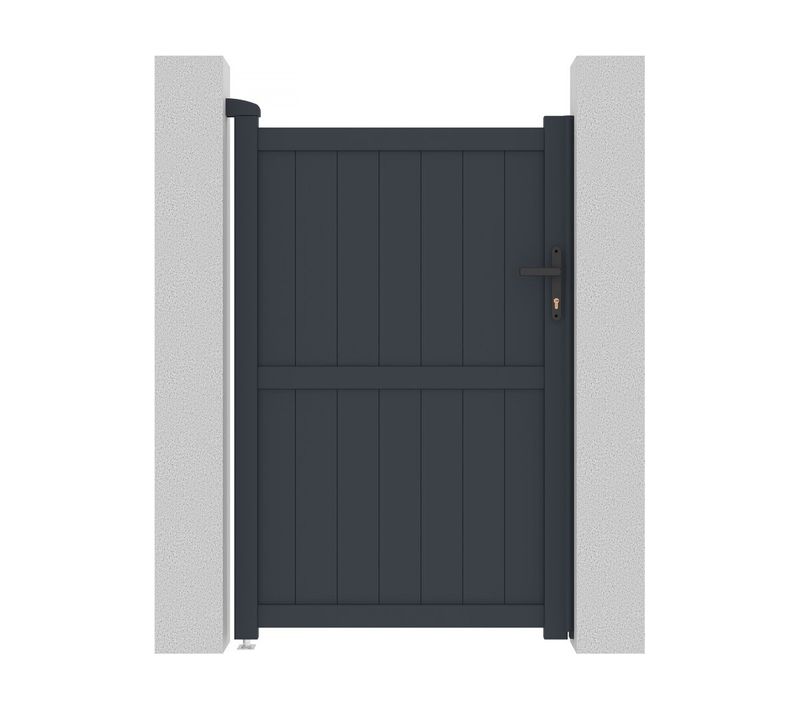 Portillon Aluminium "maurice" - 101.2 X 155.9 Cm - Gris