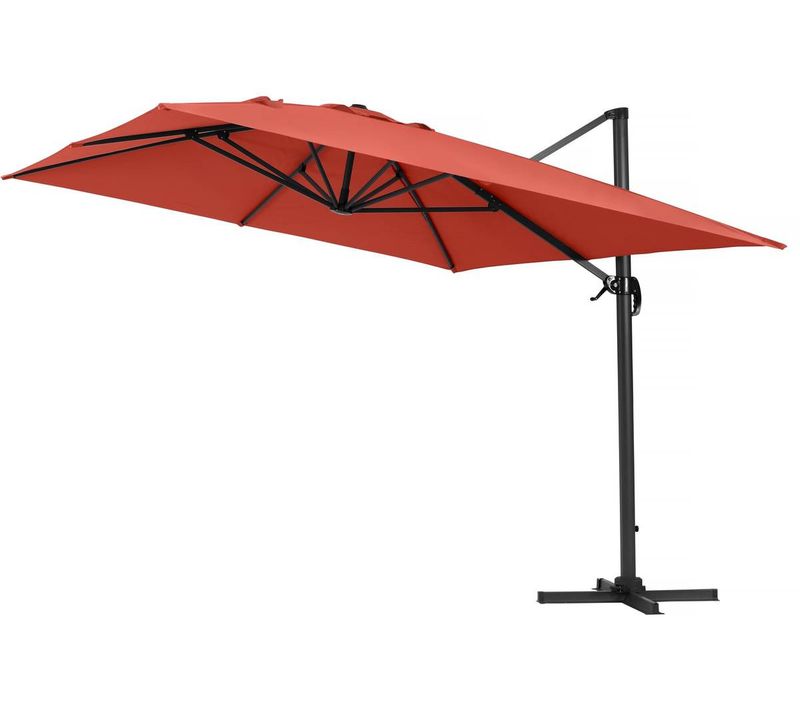 Parasol Déporté "sun 4" - 3 X 4 M - Rouge