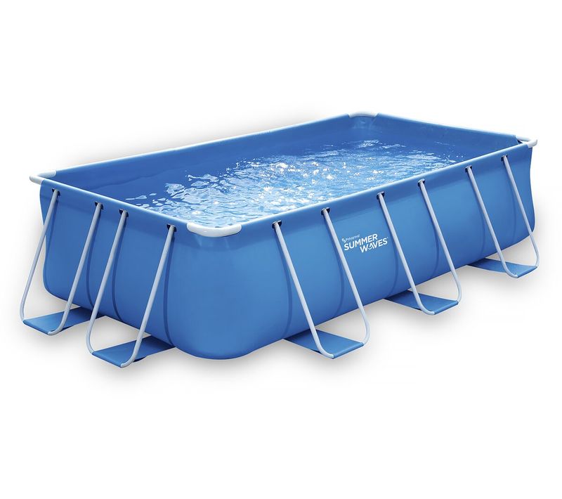 Piscine Tubulaire Rectangulaire - Ludo 2 - 4 X 2 X 1.22 M - Filtration 2.3 M3/h