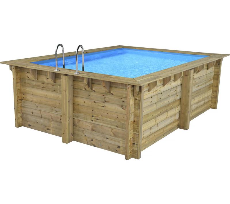 Piscine Bois Rectangle " Caimans 120 " - 4.10 X 3.00 X 1.24 M
