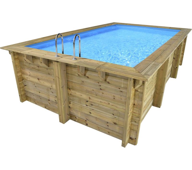 Piscine Bois Rectangle " Aruba 120  "- 5.00 X 3.00 X 1.24 M