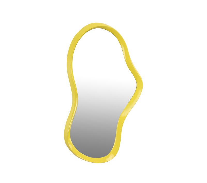 Parma - Miroir De Forme Organique 33x63cm - Jaune