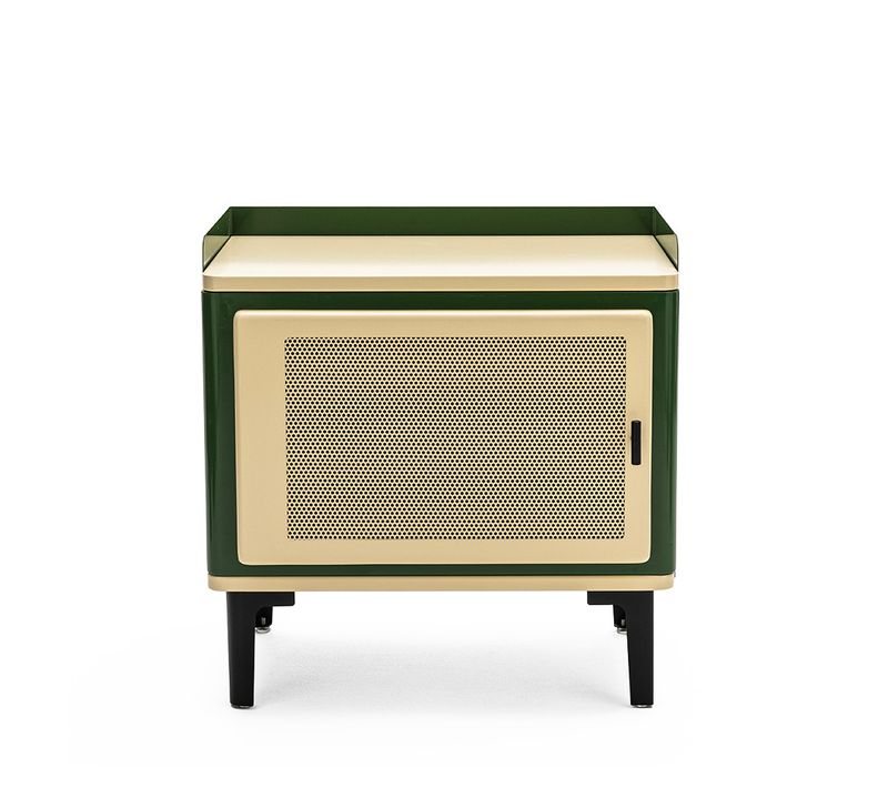 Table De Chevet 1 Porte En Métal