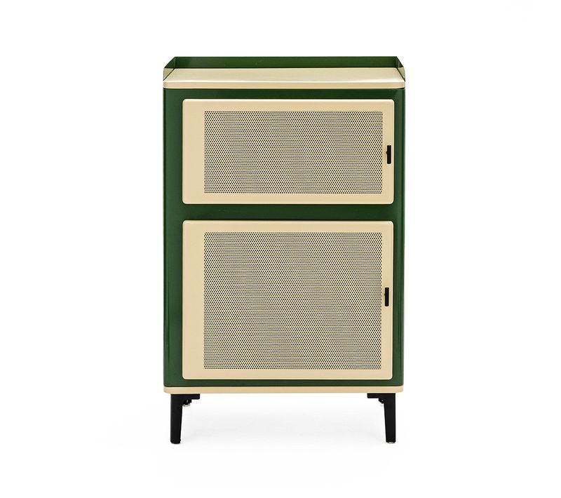 Petit Meuble De Rangement 2 Portes En Métal H94cm