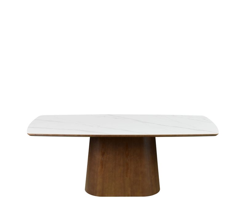 Table à Manger 8 Personnes Effet Mabre Et Bois