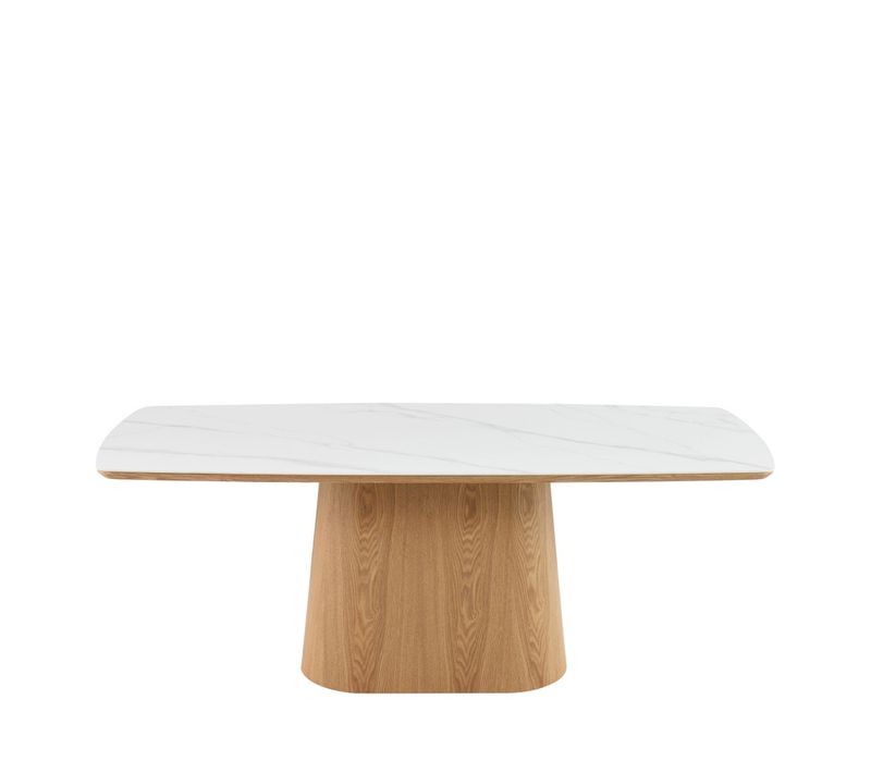 Table à Manger 8 Personnes Effet Mabre Et Bois