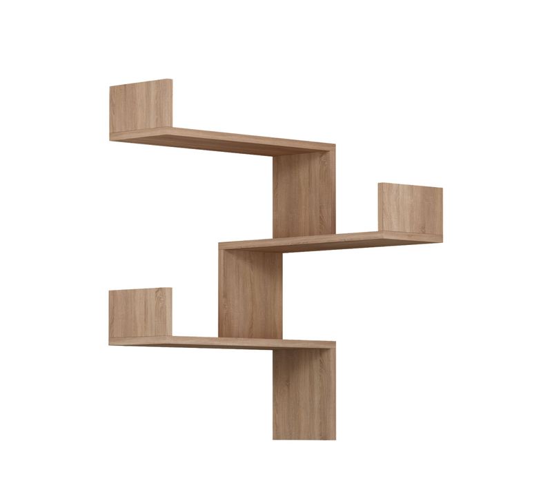 Étagère D'angle Murale En Bois L60cm