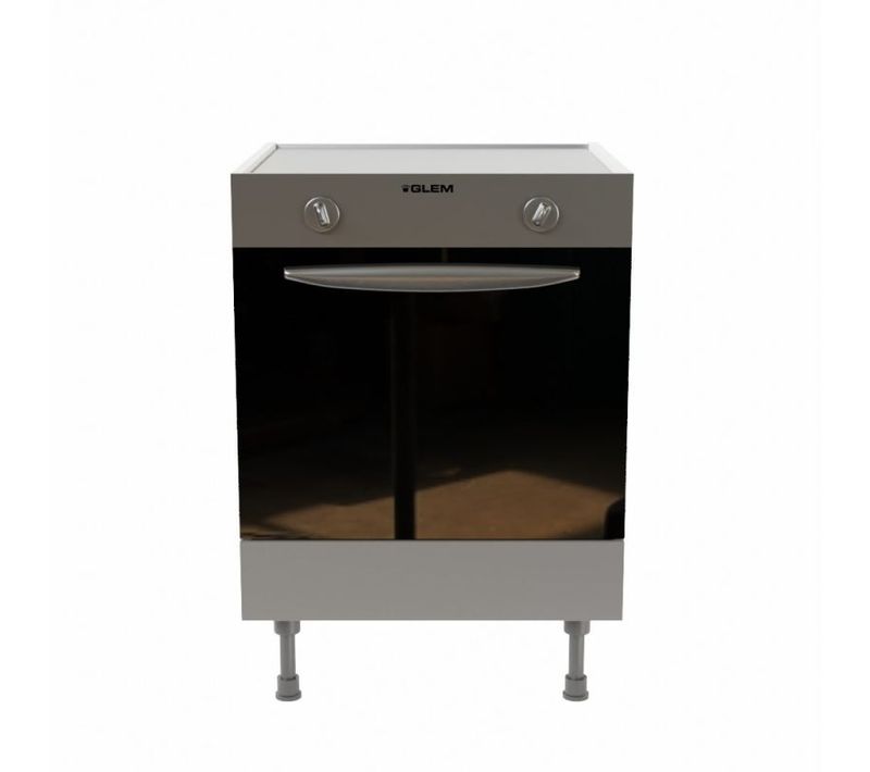 Meuble Bas Four - 60 Cm - Gris