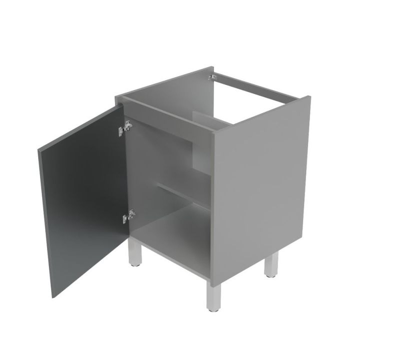 Meuble Cuisine Extérieure En Inox - Largeur 60 Cm