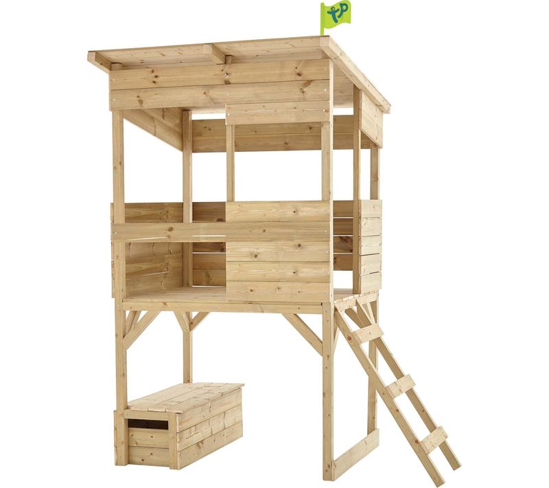 Cabane Sur Pilotis Enfant Coffre à Jouets Intégré Tower