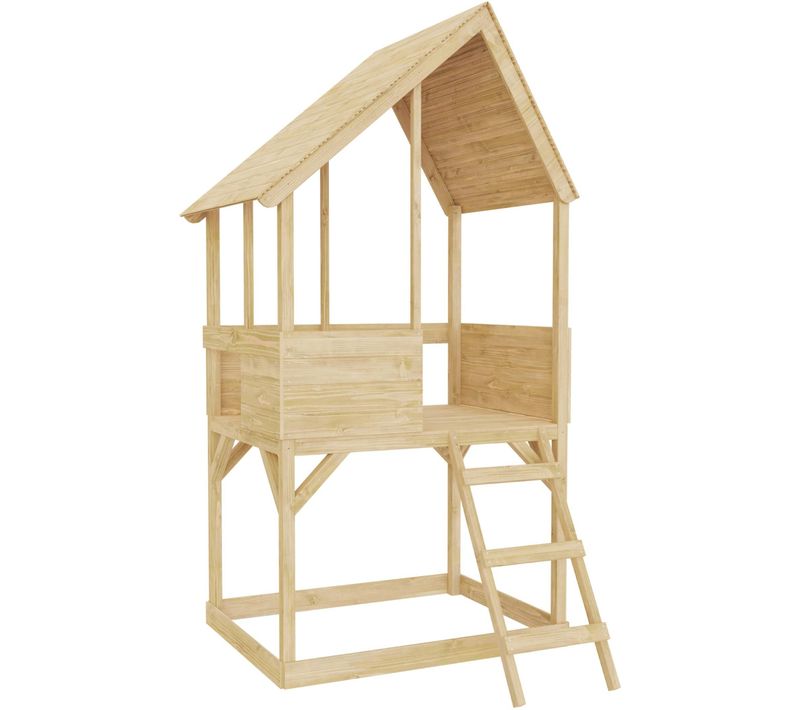 Cabane Enfant Sur Pilotis Avec Bac à Sable Lookout Sans Glissière