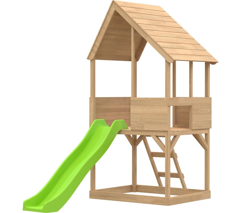 Cabane Enfant Sur Pilotis Avec Bac à Sable Lookout Avec Glissière