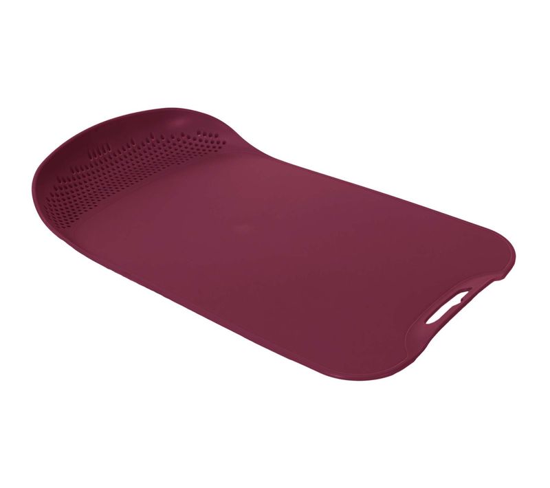 Planche à Découper En Polypropylène Avec Passoire Intégrée (lot De 2) Bordeaux