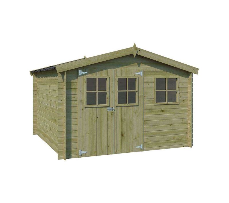 Abri De Jardin En Bois 7,35 M² Zurich 295 X 295 Cm (traité)