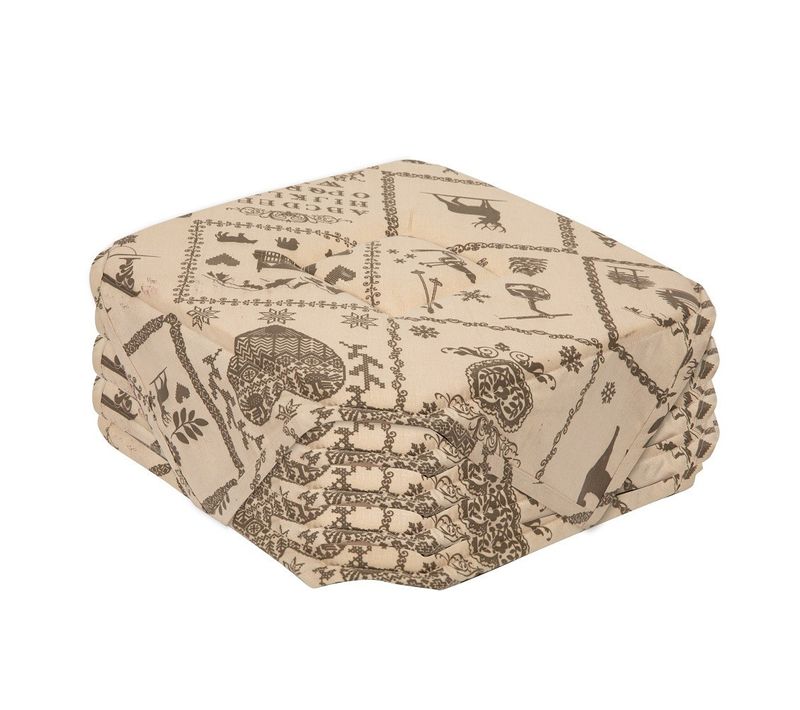 Lot De 6 Galettes De Chaise Montagne Marron 38x38 Cm – Style Chalet Rustique – Confortables Et