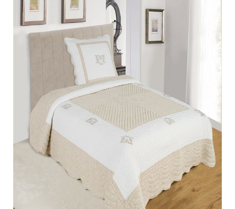 Couvre-lit Boutis Peaceland 180x240 + Taie(s) Assortie(s)