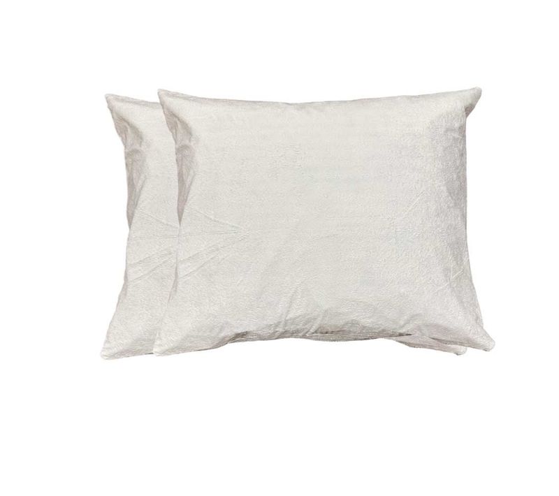 Lot De 2 Sous-taies Oreillers 100% Coton Imperméables - Fermeture éclair - Lavage À 40°
