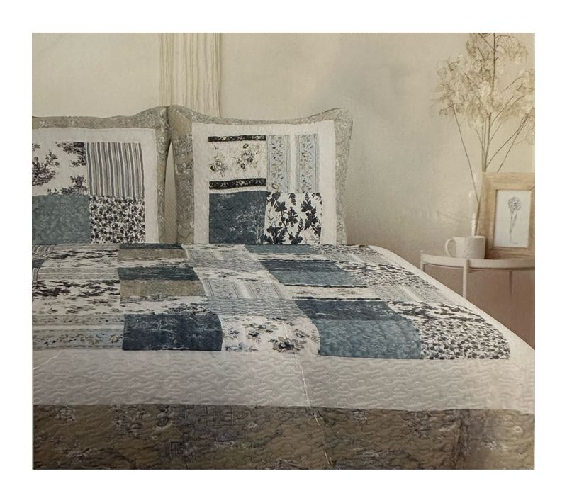 Couvre Lit Matin Bleu - 230x250 Cm - 2 Places