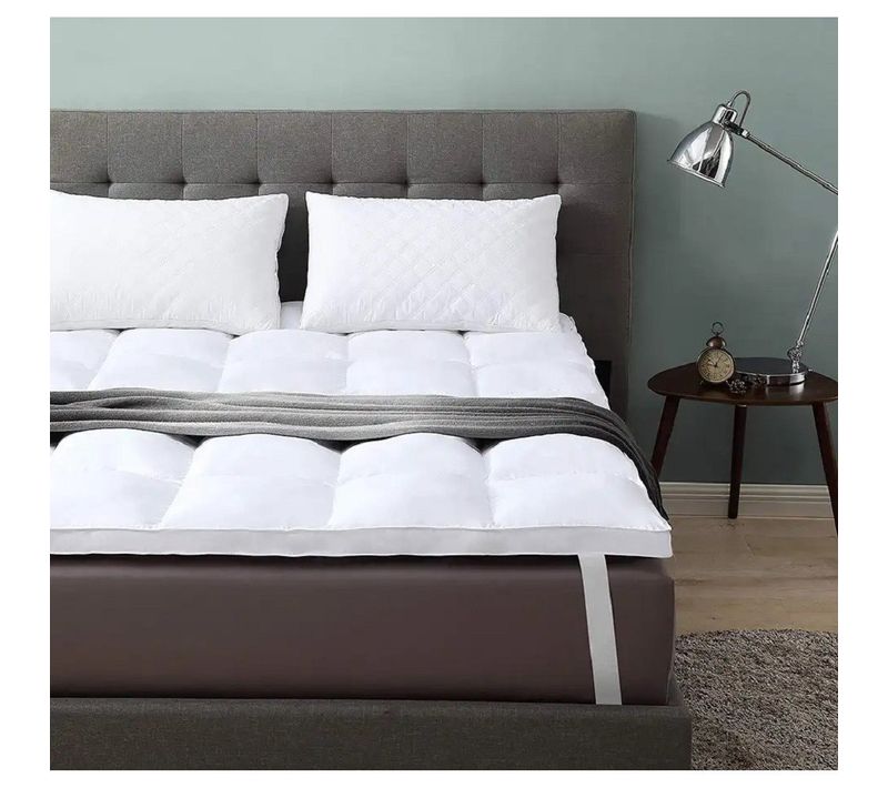 Surmatelas Moelleux 5 Cm – Confort Supérieur Avec Enveloppe Percale De Coton Douce, Respirante Et