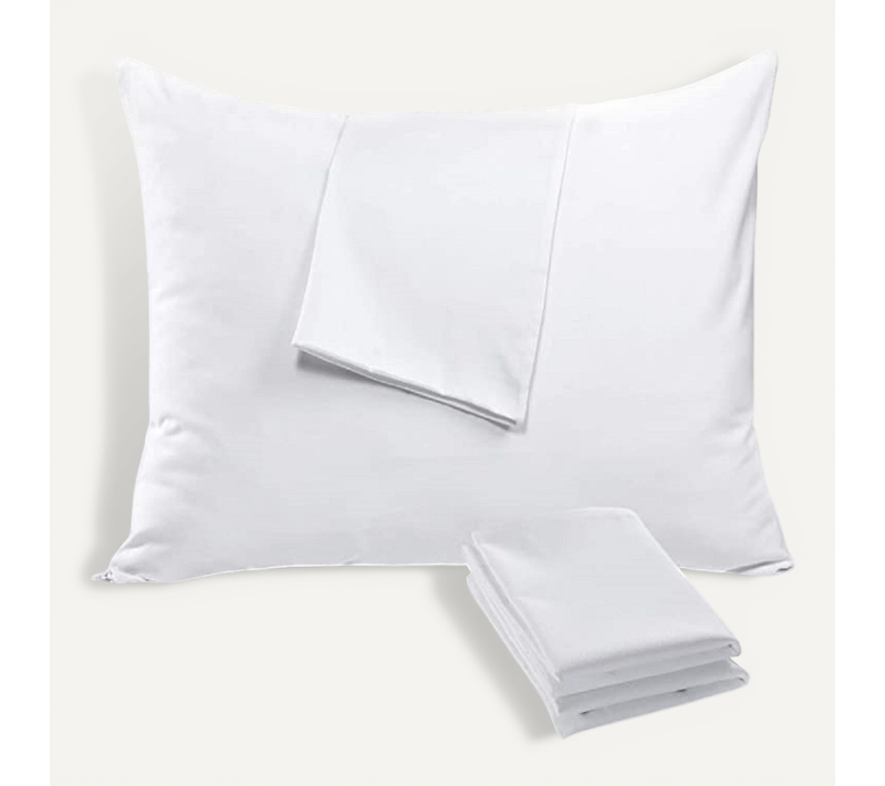 Sous-taie Protège Oreiller 60x60 Imperméable Anti Acariens Respira