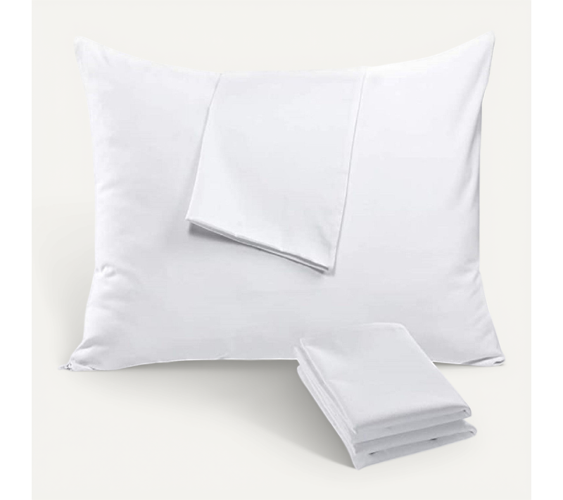Sous-taie Protège Oreiller 50x70 Imperméable Anti Acariens Respira