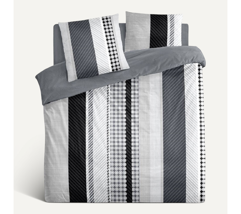 Drap Housse Uni 100% Coton 57 Fils Grand Bonnet - Gris 140x190 Cm