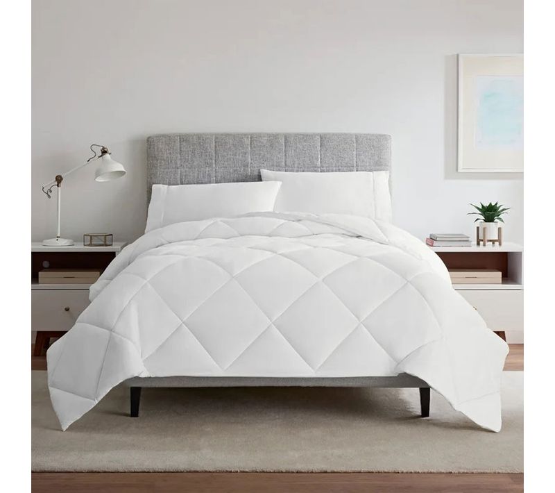 Couette Synthétique Lavable à 95° 240x220 Cm - Fabrication Française - Garnissage Fibre Creuse