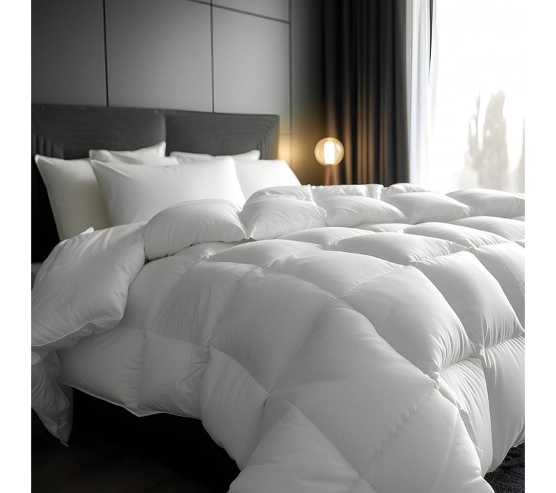 Couette Naturelle En Plumes 30% Duvet 240x220 - Fabrication Française