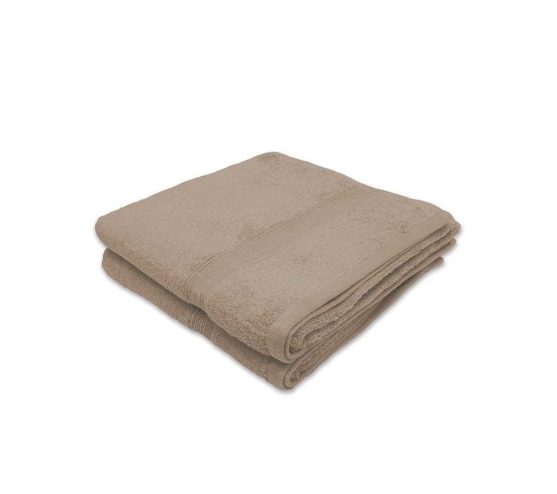 Lot De 2 Serviettes De Bain 50x100 Cm 100% Coton Éponge 600 G/m² - Serviettes De Toilette Douces Et