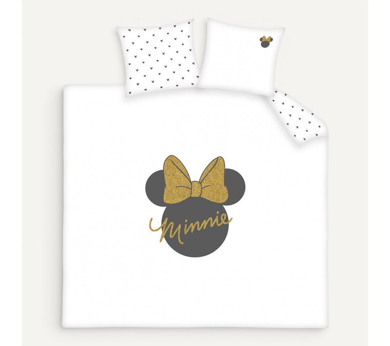 Housse De Couette Minnie Shiny 220x240 Cm 100% Coton 57 Fils