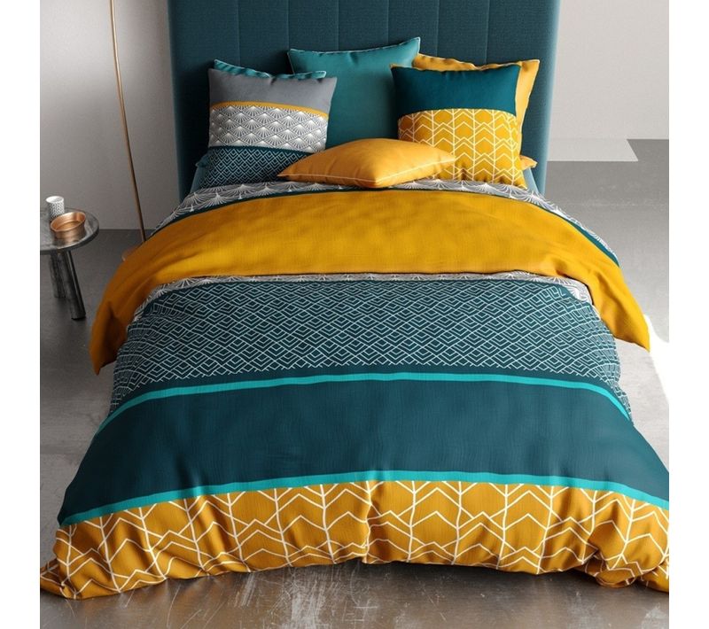Housse De Couette Lupin 200x200cm 100% Coton 57 Fils/cm²
