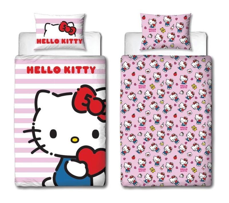 Housse De Couette Réversible Enfant 140x200 Cm + Taie 63x63 Cm, Microfibre