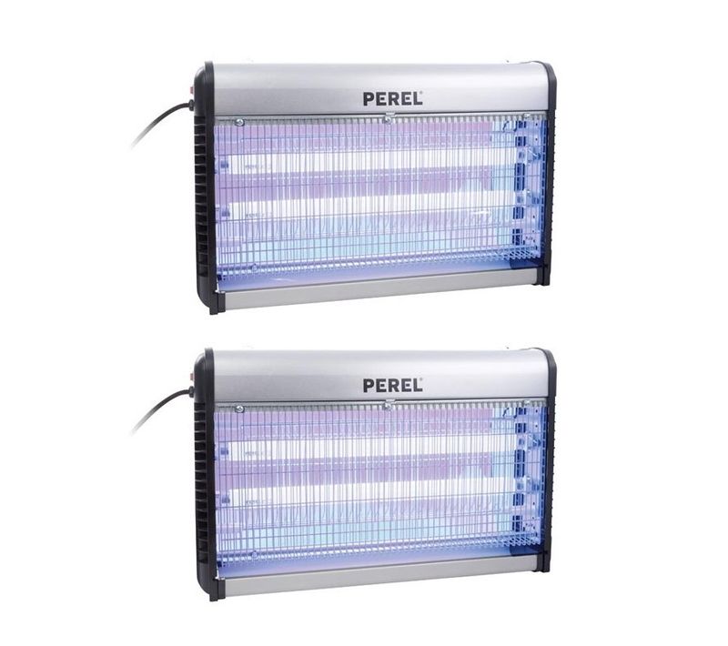 Lot 2 X Perel Destructeur D'insectes 30w Electrique Tue Moustiques Mouches 2 X 15w