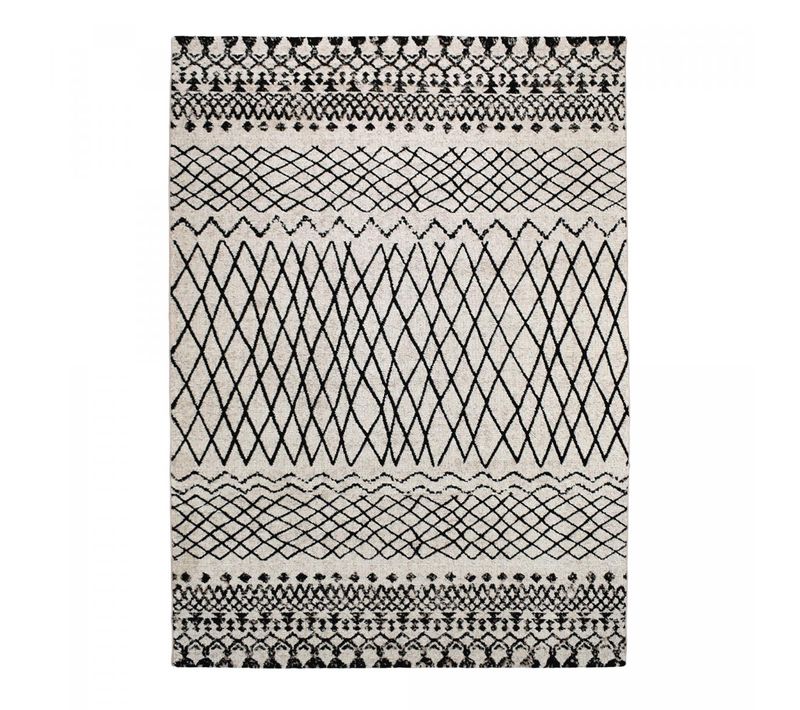 Tapis Berbère 160x230 Tissé Motifs Tribaux Lyn8 Mabal Beige