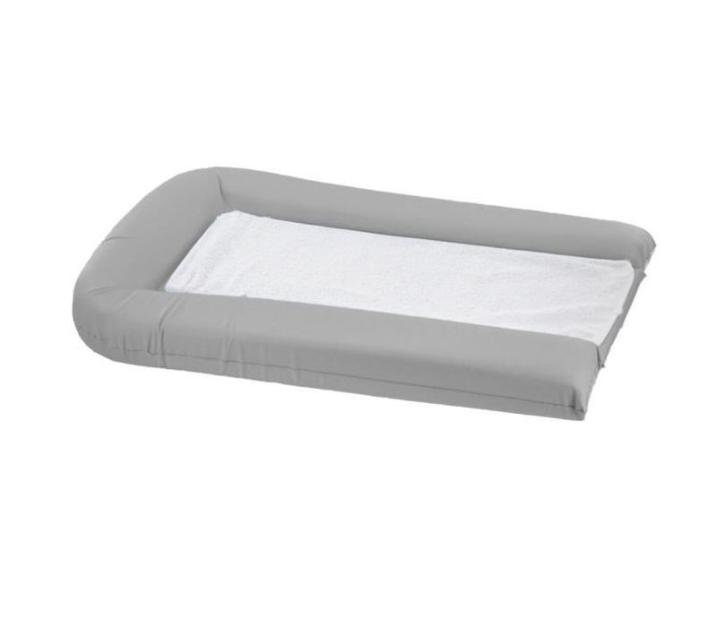 Matelas A Langer Pvc Gris Perle + 2 Éponges