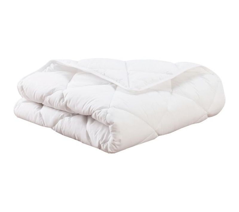 Couette - 100x140cm - Mon  - Chaude - 100% Polyester Fibre Creuse Siliconée - 1 Personne - Blanc