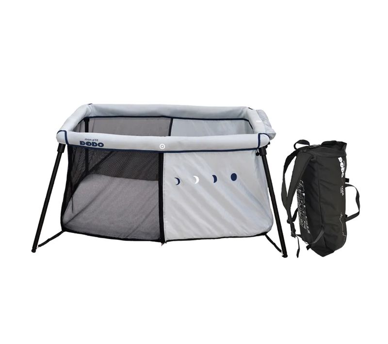 Lit Parapluie Nomade Naos 60 X 120 Cm Gris Foncé