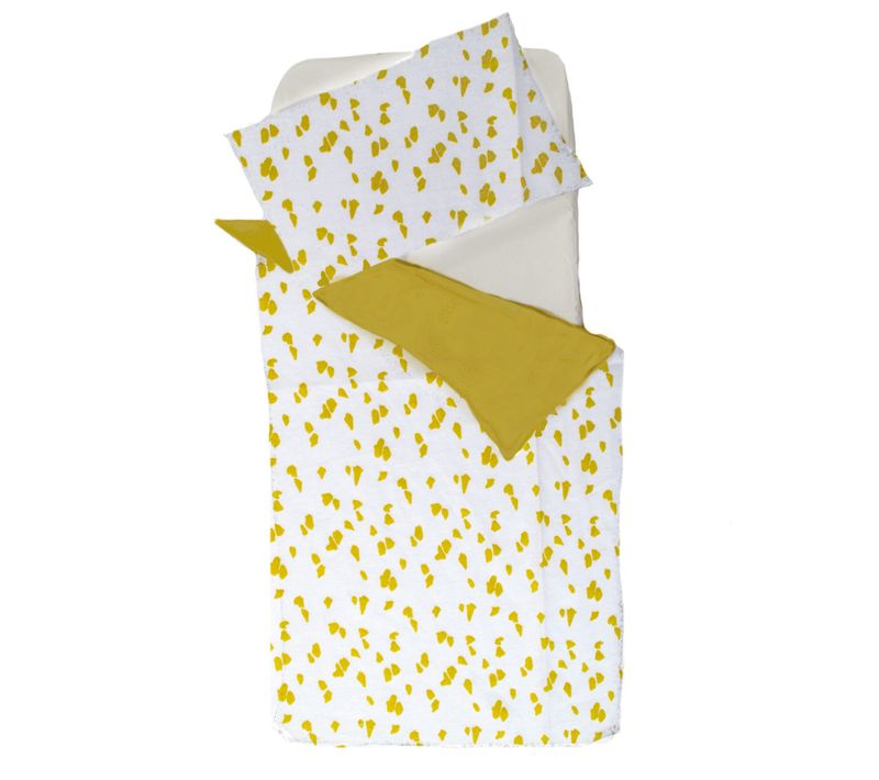Parure De Lit Enfant Esprit Safari - 100x140 Cm - Jaune