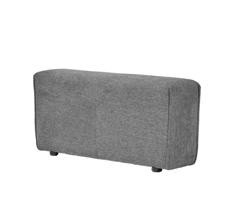 Accoudoir Pour Canapé Modulable En Tissu Gris Anthracite - Modulo