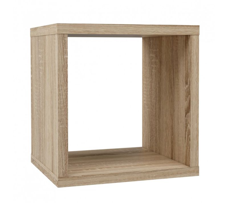 Etagère Cube 1 Casier Décor Chêne Clair Texturé - Classico