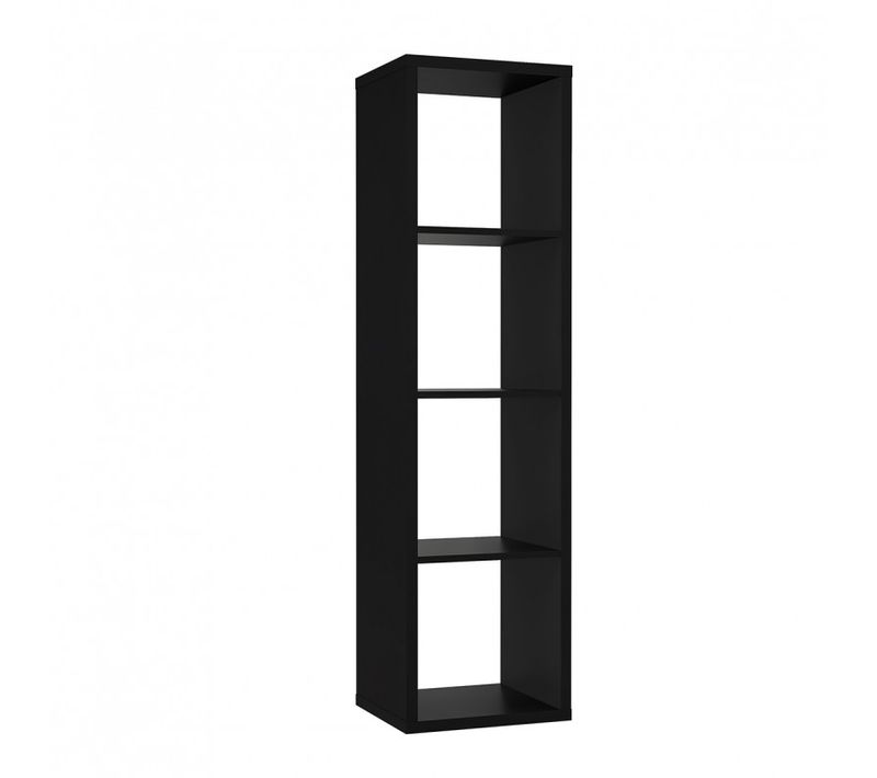Etagère Colonne 4 Casiers Noir Mat - Classico