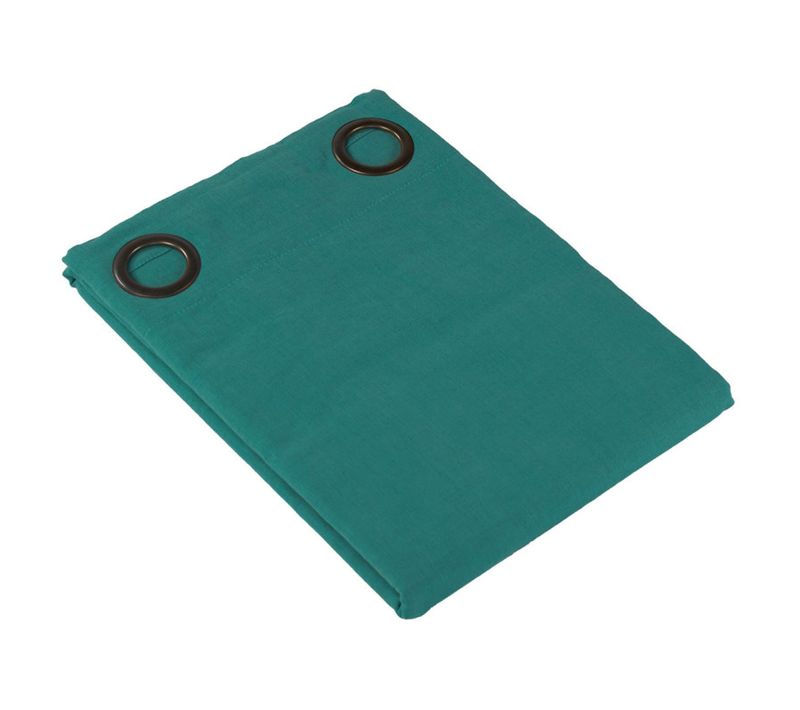 Rideau 140 X 250 Cm En Tissu Turquoise Avec 8 Oeillets - Celestia 4527