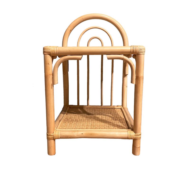 Table D'appoint 56 Cm En Rotin Naturel Avec 2 Tablettes – Hazel